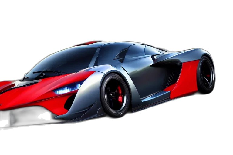 car, concept art, 3d render, photorealistic transparent PNG cut-out