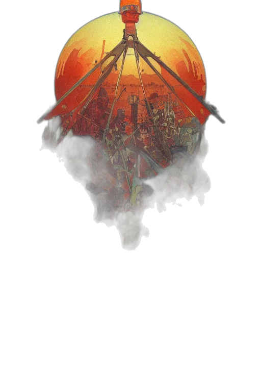 umbrella, dragon, crown, mask transparent PNG cut-out