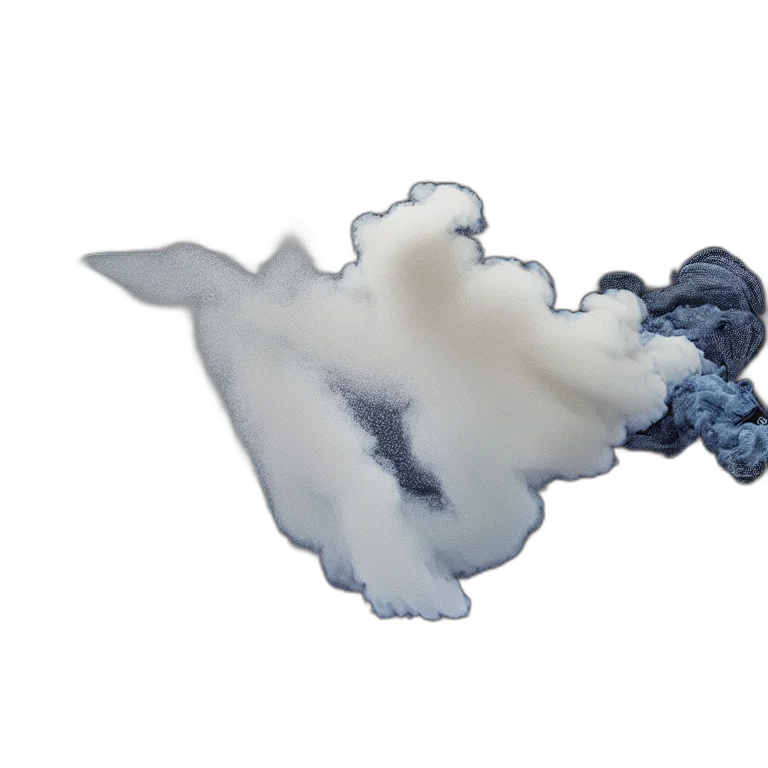 dragon, mask, weapon, hair, 3d render, concept art, photorealistic, fog transparent PNG cut-out