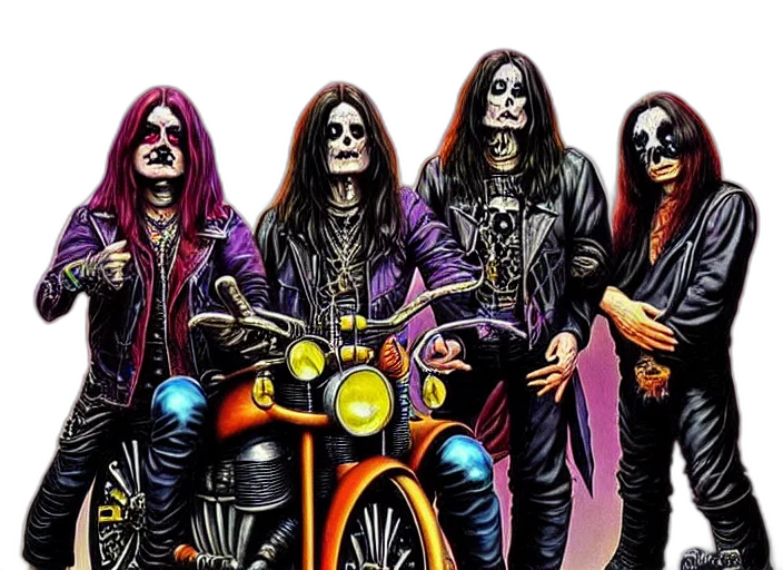 jacket, concept art, photorealistic, comic book art, black, sabbath, apocalyptic, demonic transparent PNG cut-out
