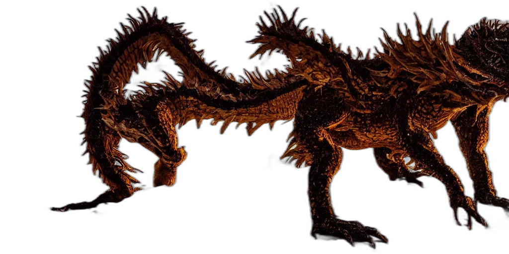 dragon, creature, animal, hair transparent PNG cut-out
