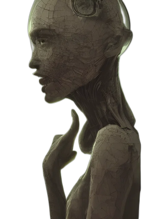 face, mask, creature, crown transparent PNG cut-out