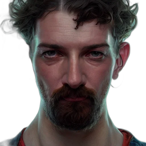 face, staff, mask, hair, photorealistic, cyberpunk, concept art, fantasy art transparent PNG cut-out