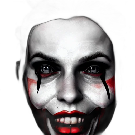 mask, face, creature, photorealistic transparent PNG cut-out