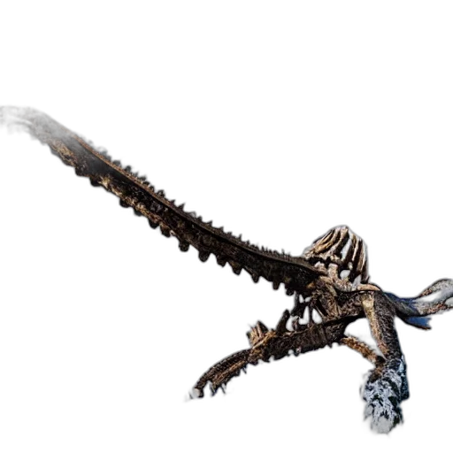 dragon, weapon, creature, staff, concept art, 3d render, fantasy art, snow transparent PNG cut-out