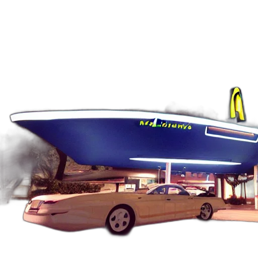 car, weapon, 3d render, photorealistic, concept art, vaporwave, underwater, neon lights transparent PNG cut-out