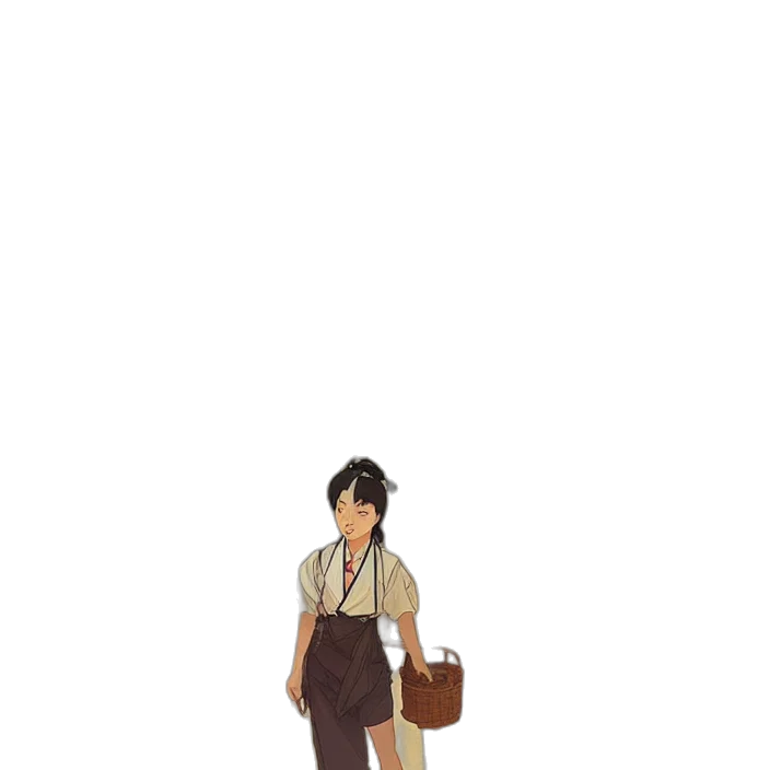 staff, umbrella, dress, jacket transparent PNG cut-out