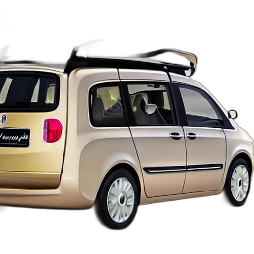 car, 3d render, photorealistic, family transparent PNG cut-out
