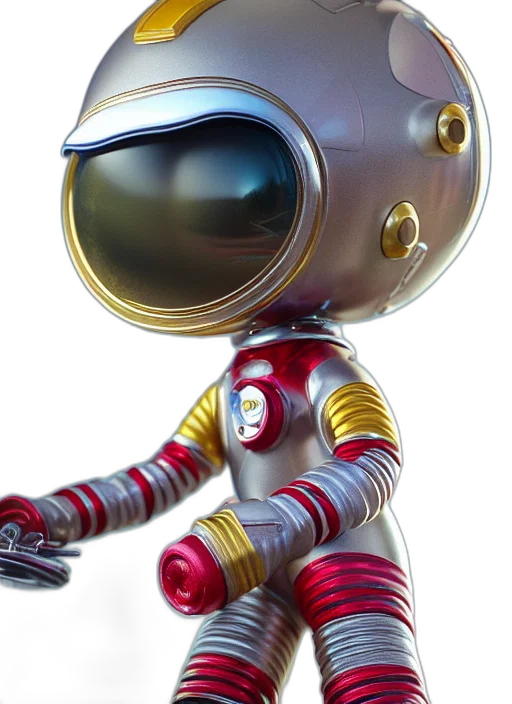 robot, staff, 3d render, concept art transparent PNG cut-out