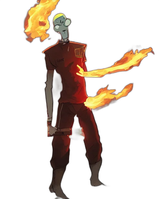staff, mask, dragon, creature, concept art, fantasy art, pixel art, comic book art transparent PNG cut-out