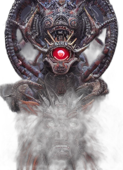 creature, mask, staff, face transparent PNG cut-out