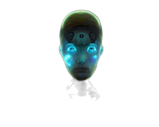 robot, mask, face, creature transparent PNG cut-out