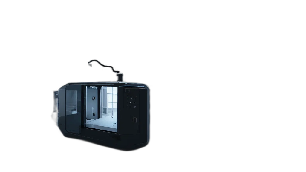 robot, furniture, 3d render, beautiful, elegant, computer, case, cybernetic transparent PNG cut-out