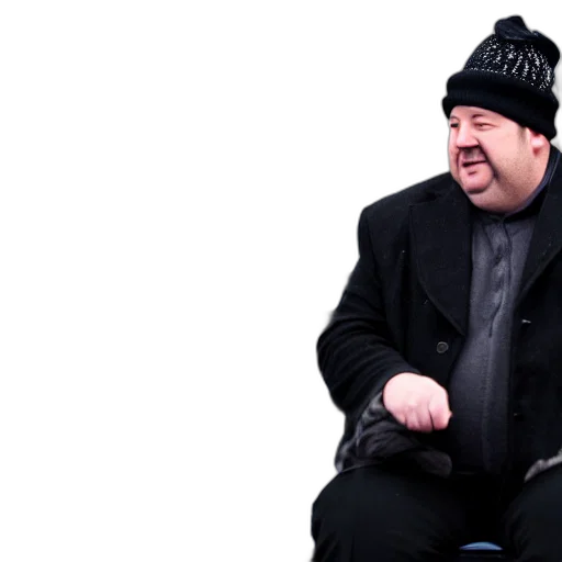 hat, jacket, staff, kevin transparent PNG cut-out
