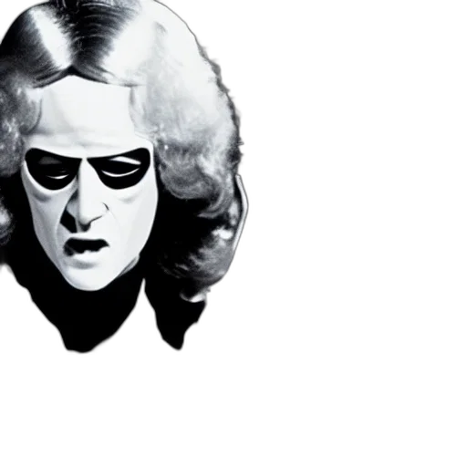 mask, face, cartoon, photorealistic, comic book art, film, still, phantom transparent PNG cut-out