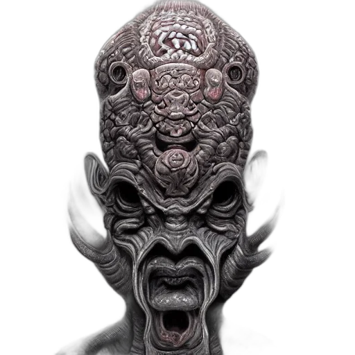 mask, face, creature, staff transparent PNG cut-out