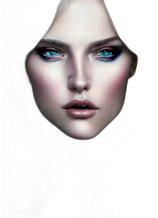 face, mask, robot, jewelry, photorealistic, 3d render, fantasy art, concept art transparent PNG cut-out