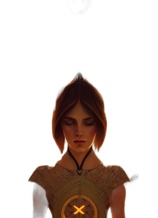 face, mask, dress, staff, concept art, fantasy art, pixel art, photorealistic transparent PNG cut-out