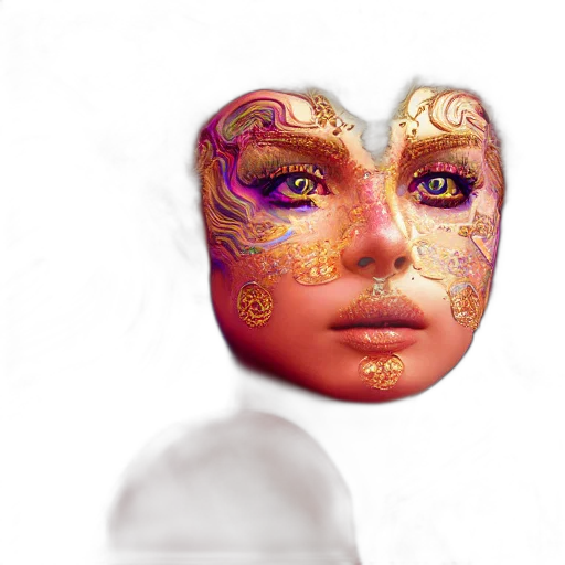 mask, face, robot, crown transparent PNG cut-out