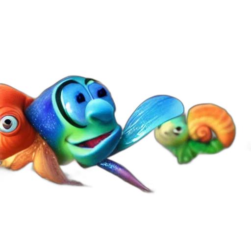 animal, staff, creature, concept art, 3d render, photorealistic, underwater, outer space transparent PNG cut-out