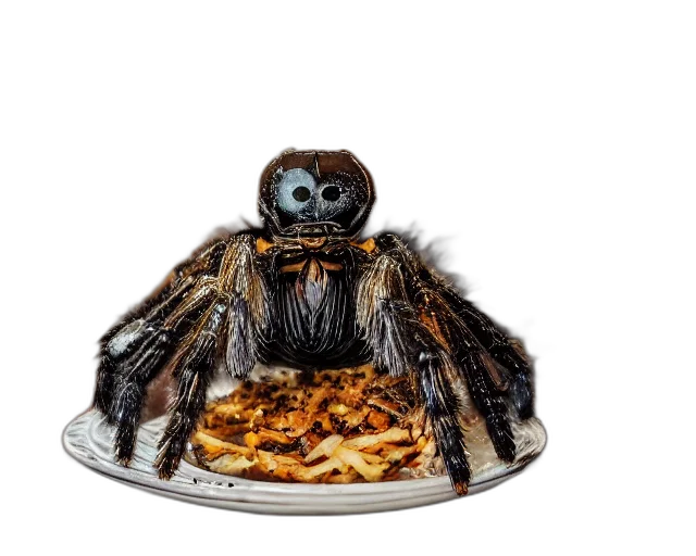 animal, creature, food, robot, 3d render, photography, large, grilled transparent PNG cut-out