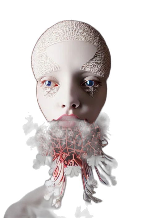 mask, creature, face, hair transparent PNG cut-out