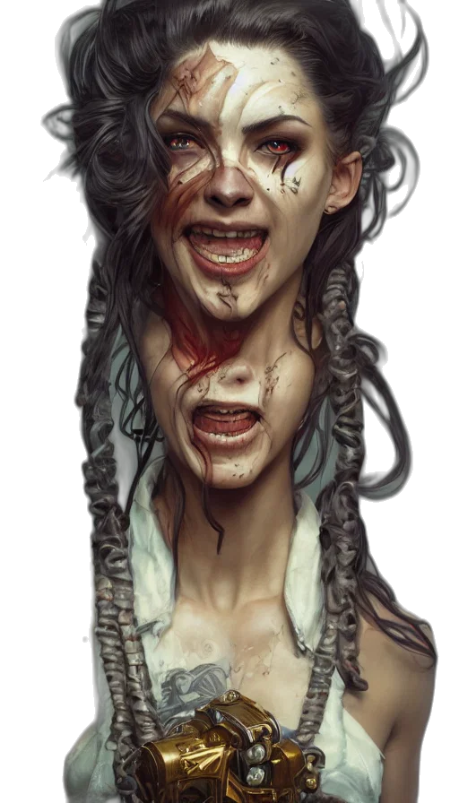face, creature, mask, concept art transparent PNG cut-out