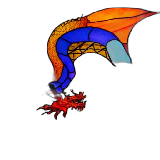 dragon, creature, staff, animal, concept art, pixel art, fantasy art, 3d render transparent PNG cut-out