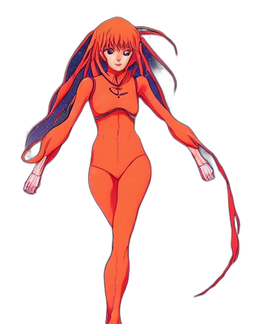 dress, hair, robot, creature transparent PNG cut-out