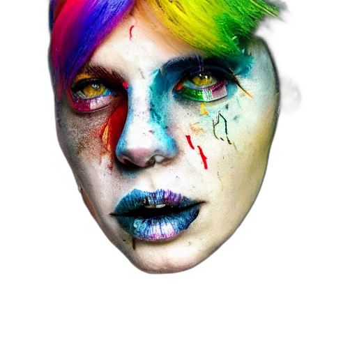 mask, face, creature, hat, photorealistic, watercolor, concept art, fantasy art transparent PNG cut-out