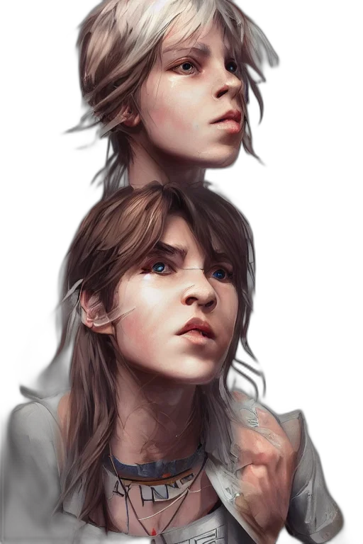 face, photorealistic, concept art, fantasy art transparent PNG cut-out