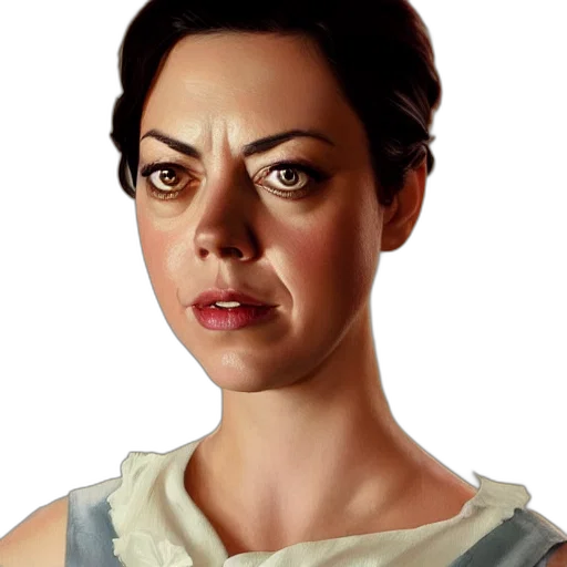 face, dress, photorealistic, concept art transparent PNG cut-out