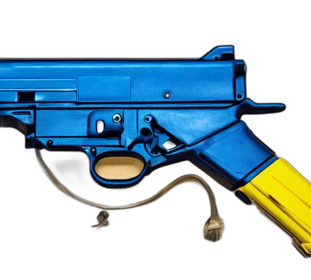 weapon, staff, 3d render, concept art, cyberpunk, pixel art, blue, photorealistic transparent PNG cut-out