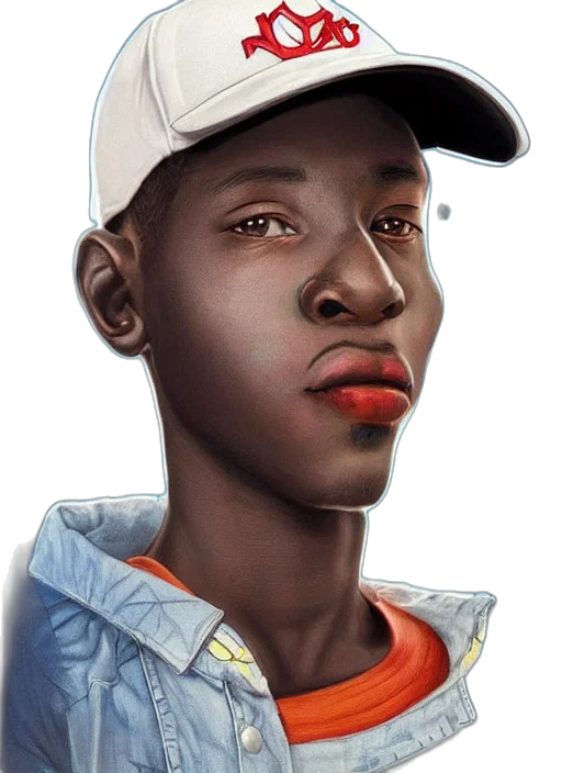 face, hat, robot, animal, photorealistic, concept art, cartoon, comic book art transparent PNG cut-out