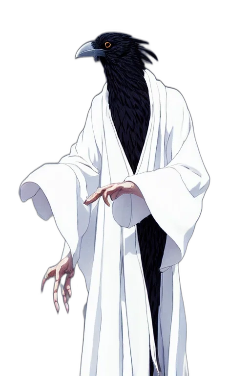staff, creature, mask, dress transparent PNG cut-out