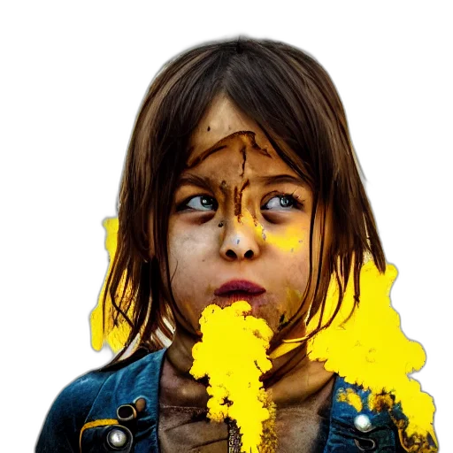face, mask, weapon, creature transparent PNG cut-out
