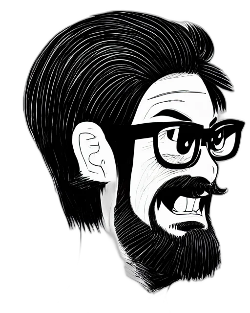 face, hair, mask, cartoon transparent PNG cut-out