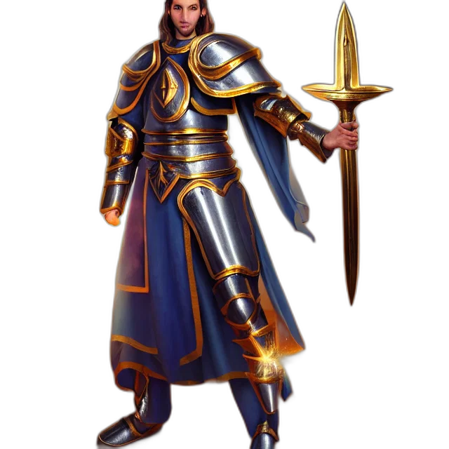 sword, staff, weapon, fantasy art, concept art, pixel art, 3d render, golden transparent PNG cut-out
