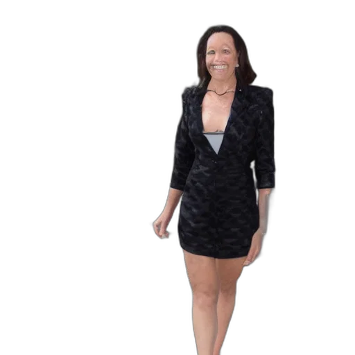 dress, jacket, jewelry, staff transparent PNG cut-out