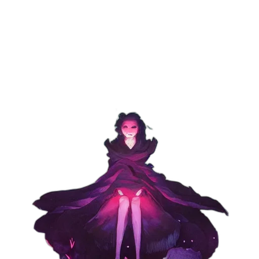 dress, crown, creature, staff transparent PNG cut-out