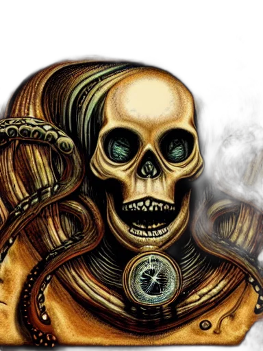 mask, robot, comic book art, fantasy art, concept art, photorealistic, artwork, lovecraft transparent PNG cut-out