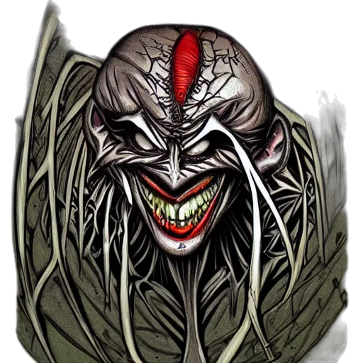 mask, creature, face, crown, concept art, comic book art, fantasy art, photorealistic transparent PNG cut-out