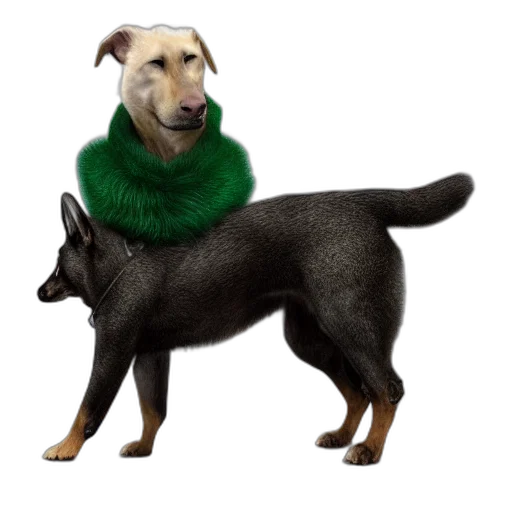 animal, creature, staff, jacket transparent PNG cut-out