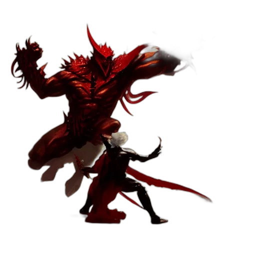 dragon, staff, concept art, pixel art, fantasy art, 3d render, red, dark transparent PNG cut-out