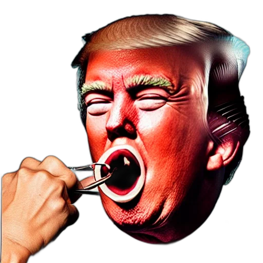 mask, weapon, face, creature, photorealistic, cartoon, vaporwave, pixel art transparent PNG cut-out