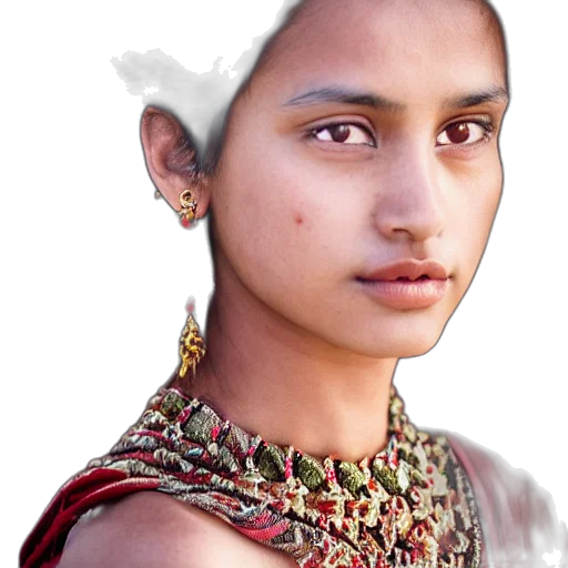jewelry, face, crown, hair transparent PNG cut-out