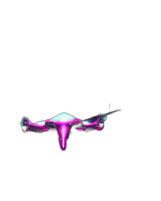 weapon, dragon, creature, jewelry, vaporwave, 3d render, concept art, pixel art transparent PNG cut-out