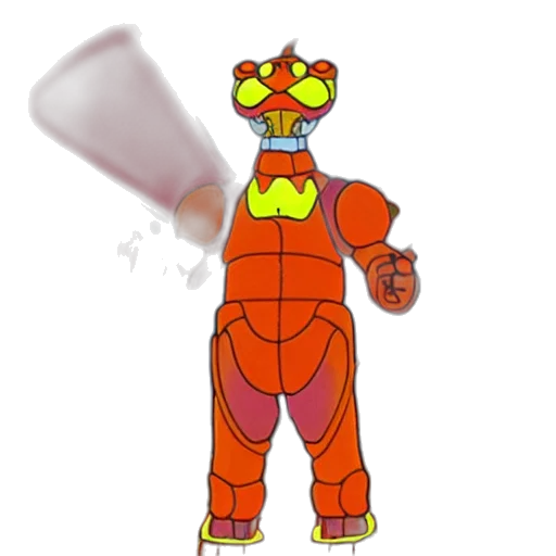 dragon, staff, robot, creature transparent PNG cut-out