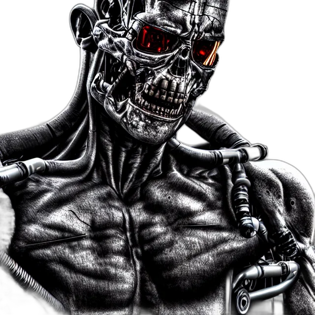 robot, mask, face, creature, comic book art, cyberpunk, concept art, photorealistic transparent PNG cut-out