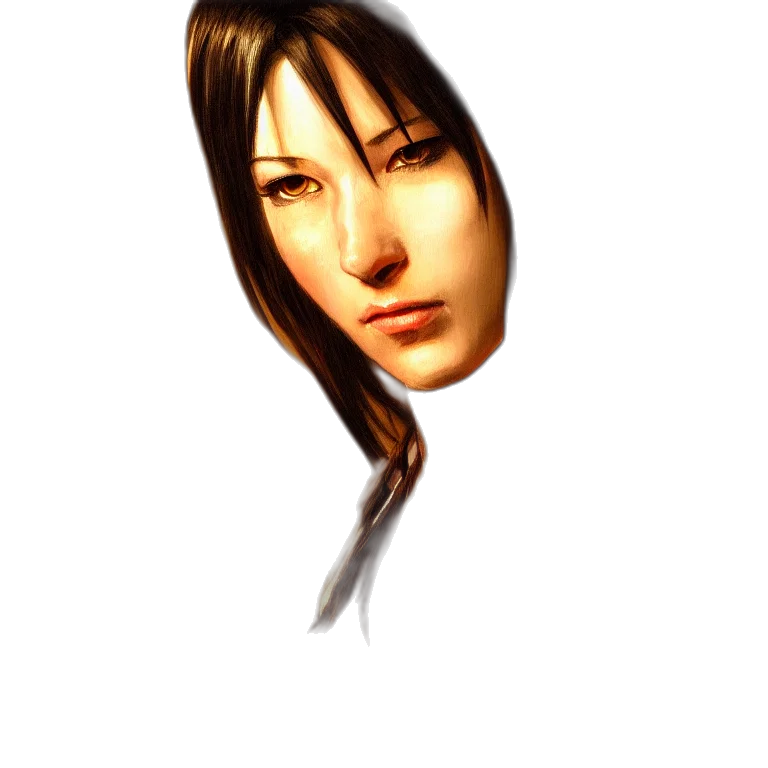 face, mask, staff, hair, 3d render, photorealistic, concept art, fantasy art transparent PNG cut-out